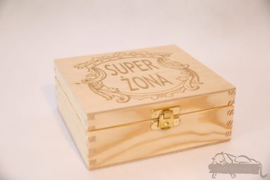Drewniane pudełko na koperty ślubne małe-grawer 4